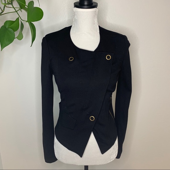 Cabi Moto Style Ponte Knit Rebel Jacket. - Picture 2 of 8